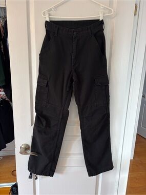 Woman Black Cargo Pants - Durable Utility Style